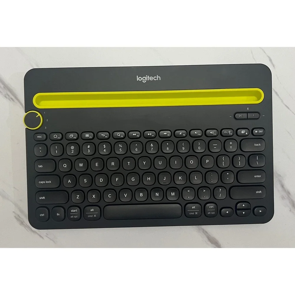 Logitech K480 Multi-Device Bluetooth Wireless Keyboard Black Yellow 920-006342